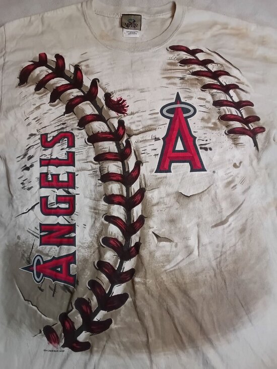 Liquid Blue Other - Liquid Blue Los Angeles Angels Hardball T-Shirt Large Bronze Tag 2014